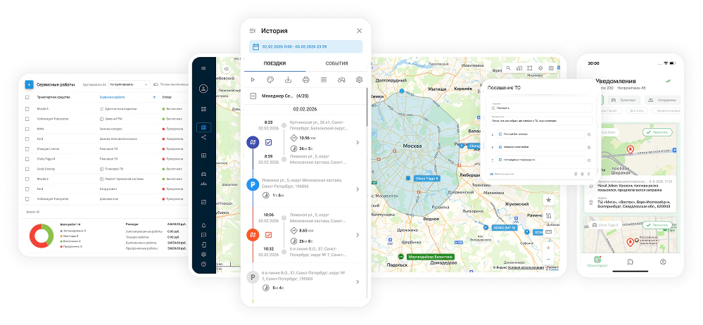 Интерфейсы платформы ГдеМои на компьютере, планшете и смартфоне