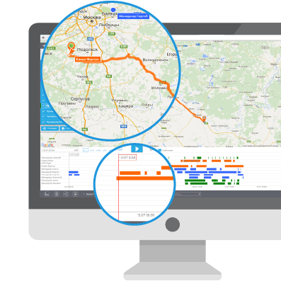 GPS-трекеры Просмотр истории поездок