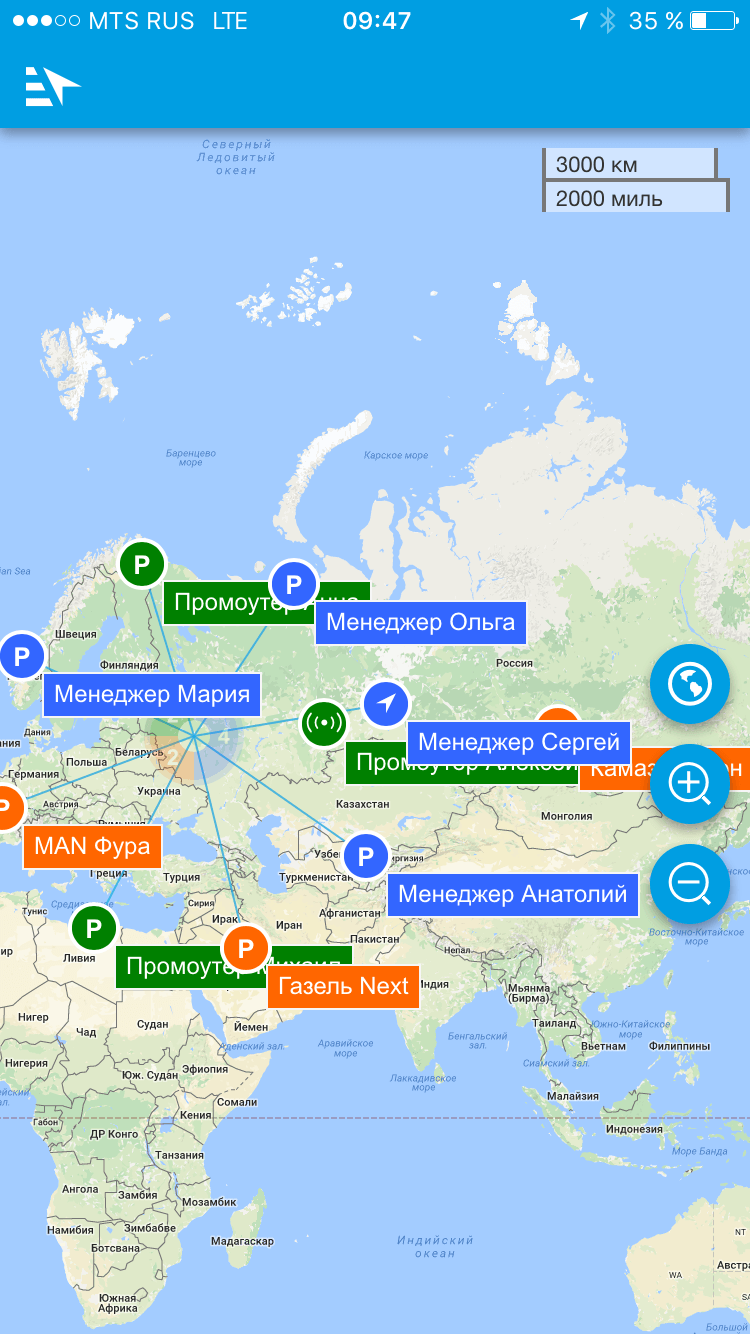 Скриншот нового мобильного интерфейса