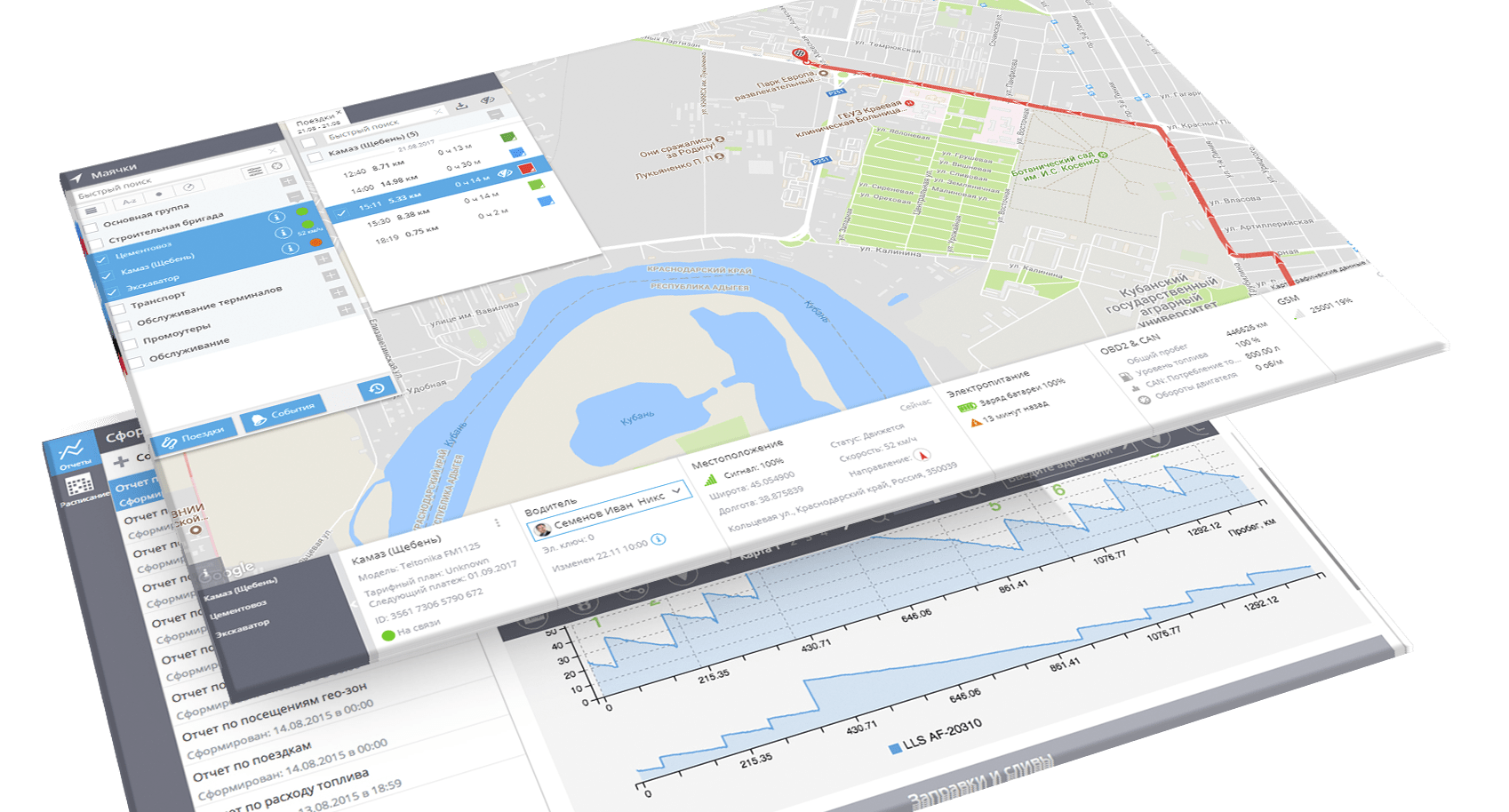Строительство GPS-мониторинг спецтехники и строителей
