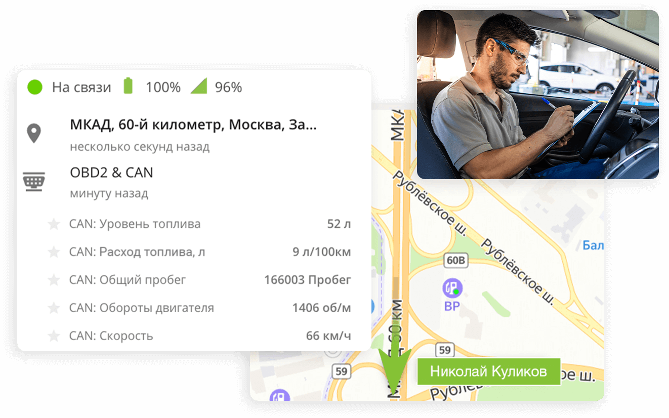 Слежение за автомобилем с GPS