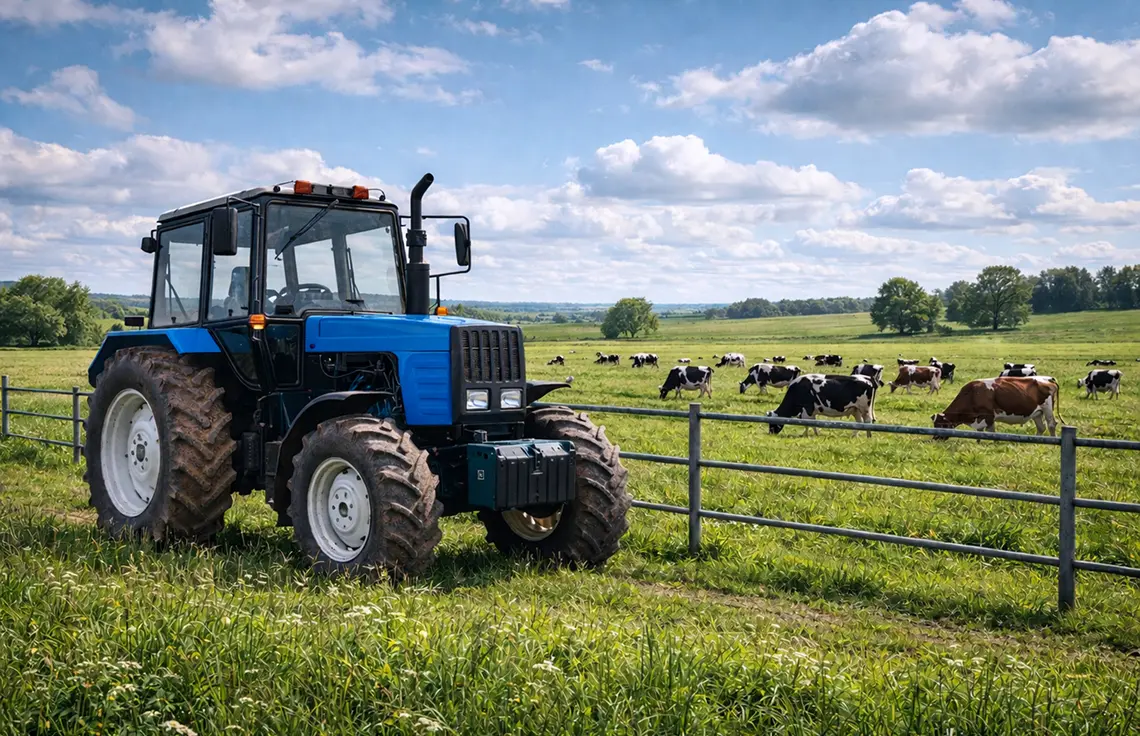 Контроль техники для молочной фермы